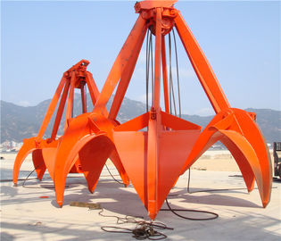 Çin 16T ipleri mekanik Orange Peel kapmak Loadiing kum taşı için 5 m³ / çelik artıkları ve cevheri Tedarikçi